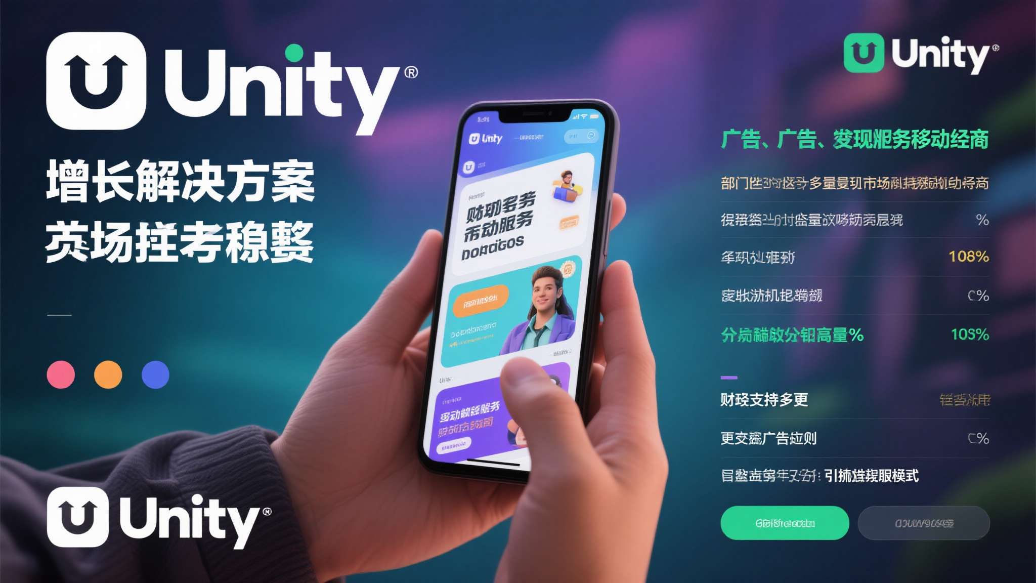 值得关注的是，Unity在广告与变现业务领域的表现相对稳健。旗下"增长解决方案"